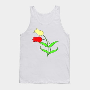 Red and yellow tulips Tank Top